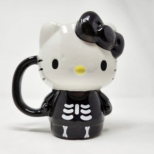 NEW Hello Kitty Halloween Skeleton Mug